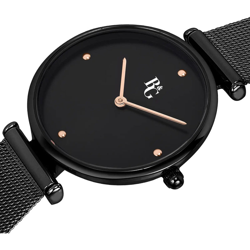 OROLOGIO B&G CHIC MESH BLACK DIAL |34MM|