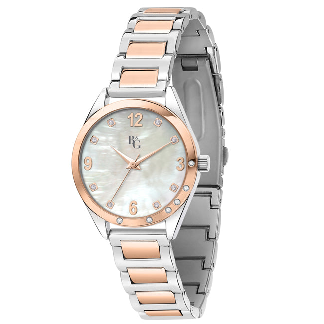 OROLOGIO B&G MAGIC WHITE MADREPERLA DIAL |30MM|