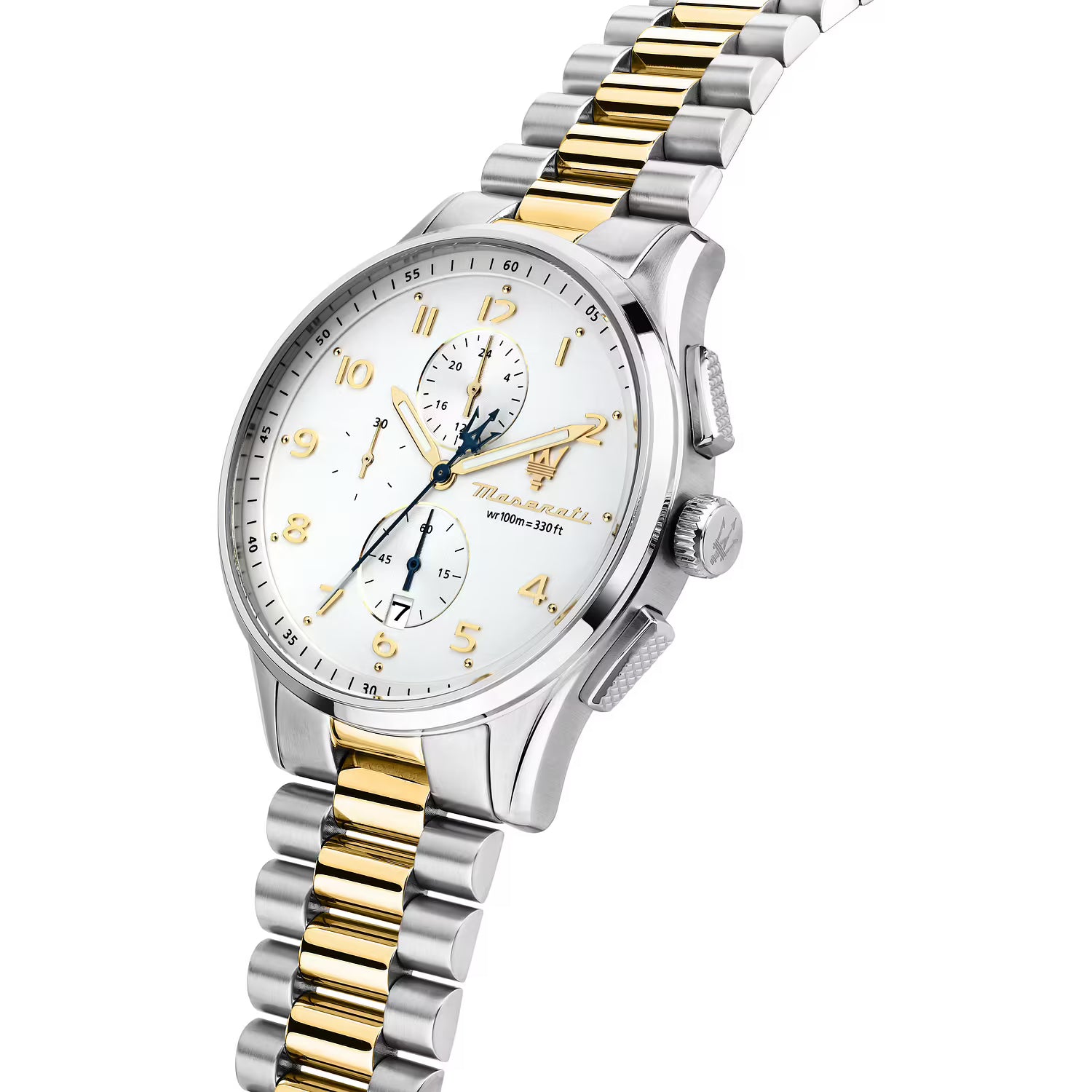 OROLOGIO MASERATI SORPASSO CHRONO SILVER DIAL |42MM|