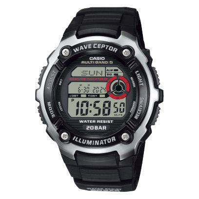 OROLOGIO G SHOCK CASIO WAVE CEPTOR SILVER |47.7MM|