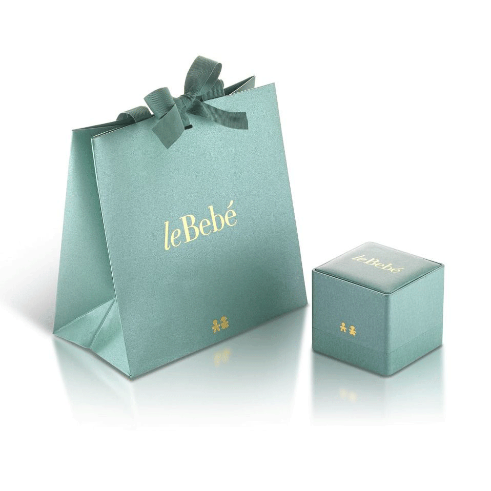 CIONDOLO LE BEBÉ 'I MINI' BIMBO ORO BIANCO