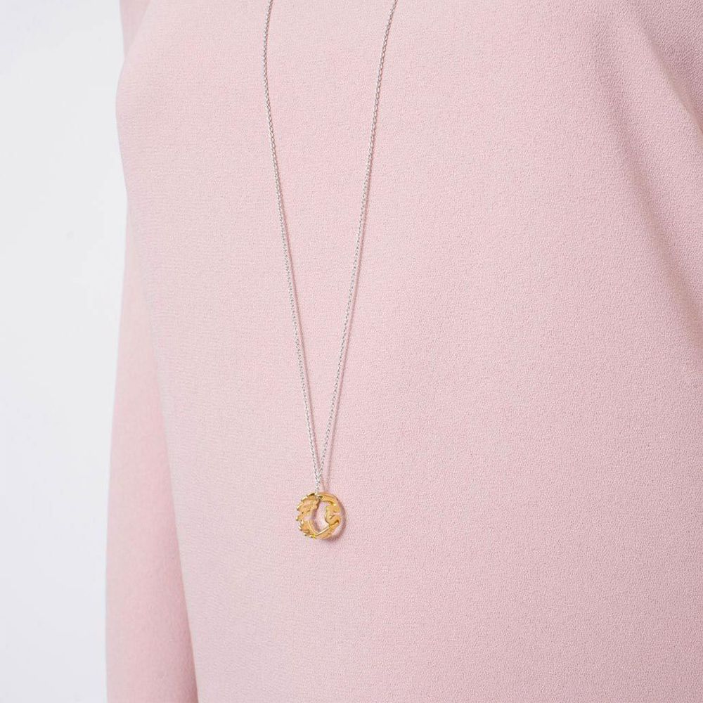 GHIERA LE BEBÉ 'LOVETTO' MY TWINS ARGENTO PLACC. ORO GIALLO